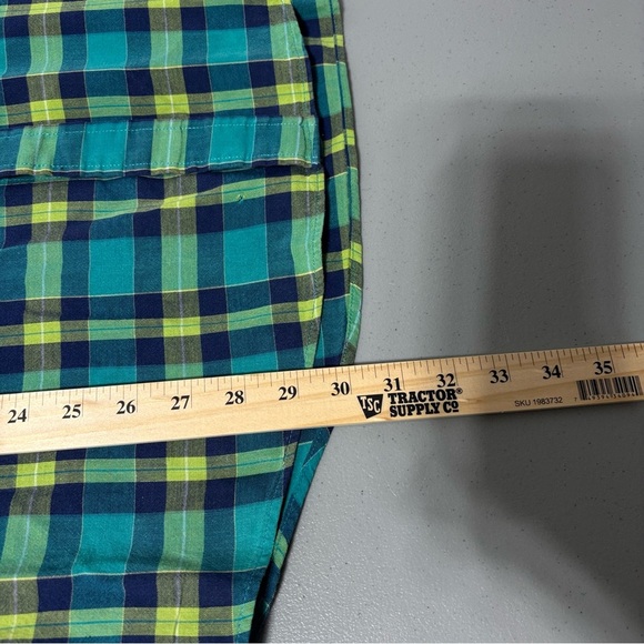 Pendleton Seaside Men's Plaid Large Short Sleeve Button Front Casual Shirt FLAW - Picture 9 of 10